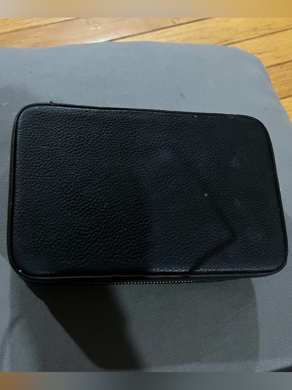 R.H. Macy & Co. Men's Travel Jewelry Case black faux black - Picture 5 of 6